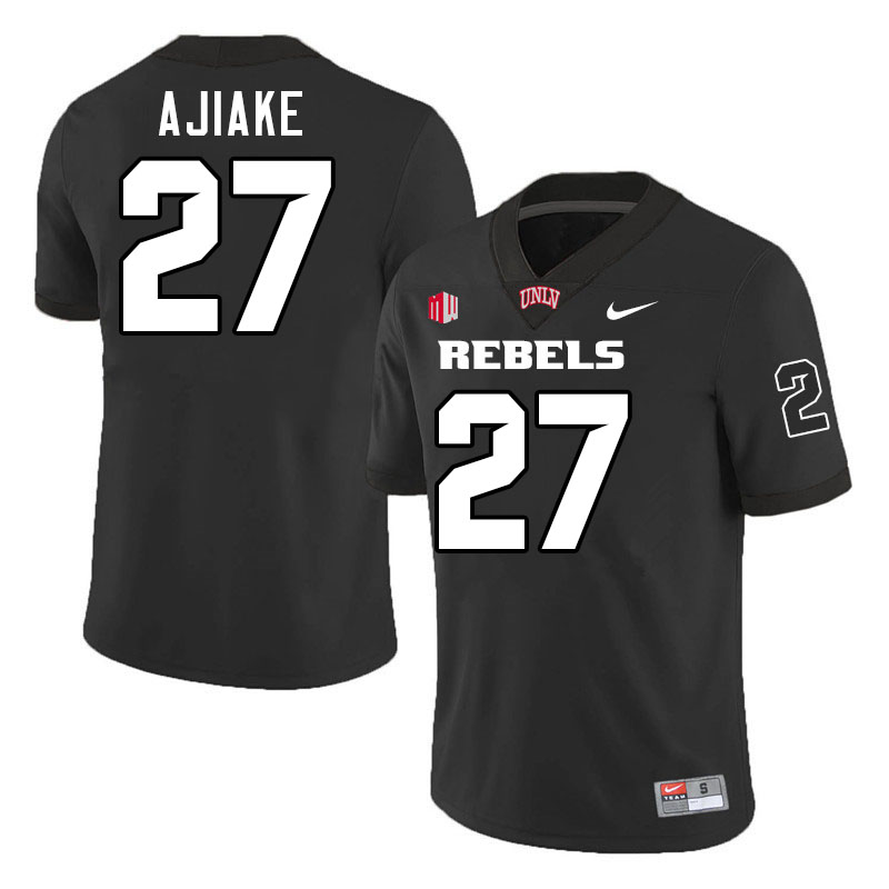UNLV Rebels #27 Austin Ajiake College Football Jerseys,Uniforms-Black